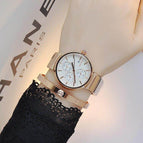 GUOU 8140 Top Luxury Watch Women Watches Auto Date Multifunction Ladies Watch Fashion Full Steel Bracelet Clock saat relogio feminino