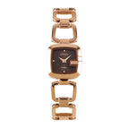 GUOU 8190 Small Dial 25MM Women Watch Quartz Movement Waterproof Gold Plated Steel Strap Simple Ladies Wristwatches