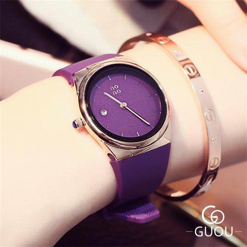 GUOU 8160 big dial Women Watch Authentic FashionTop Quality Women Watches Waterproof Alloy Quartz watch Female
