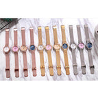 GEDI 82006 Fashion Casual Watch Korea style Women Elegant Luxury Stainless Steel Waterproof Ladies Diamond Rhinestone Analog Quartz Wristwatch