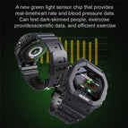 LOKMAT new smart watch heart rate meter step blood pressure healthy waterproof IP68 sports watch ocean