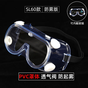 Fully enclosed goggles; protectives plash-proof isolation eye mask care with CE FDA