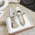 2022 new low-heeled fashion toe sandals women's hollow flat-bottomed square-toe shoes women's 168-6