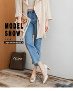 2022 new sweet medium thick heel shallow mouth fashion single shoes women's temperament square toe high-heeled women's shoes B65-8