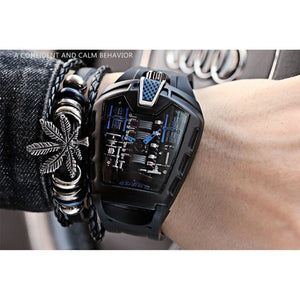 KIMSDUM  K-724D Men's casual watch personality Racing car Sports waterproof watch