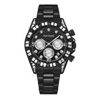 PINTIME new style men's casual watch fashion steel watch men's and women's waterproof quartz men's watch