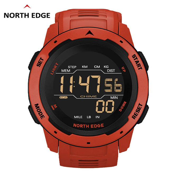 NORTH EDGE MARS Watch For Men Original Waterproof 50M Digital Outdoor Sport Smart Male Watches