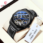 Chenxi new high-end flywheel sun moon star mechanical watch men's waterproof luminous mechanical watch CX-8814