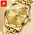 OLEVS Men's watch quartz watch double calendar business luminous children's watch men's watch 5513