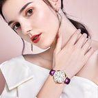 Women watch fashion retro popular waterproof office lady casual quartz leather strap watch 018-2