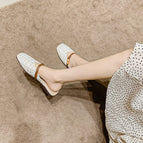 Slippers women's summer 2022 new half drag women's shoes fashion lazy flat shoes women A112-8