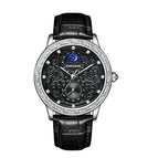 KIMSDUN brand retro carved sun moon and stars high-end men's waterproof mechanical watch K-2190A
