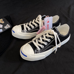 Casual shoes men open laughing canvas shoes student men and women couple shoes 1970s canvas shoes Korean wild board shoes 201