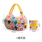 Foldable shopping bag environmental travel one shoulder beach bag portable large capacity canvas bag