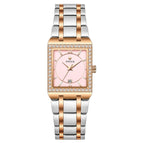 WWOOR Women's watch Waterproof Square SteelQuartz Watch Diamond Leisure Fashion Women's Watch 8858L