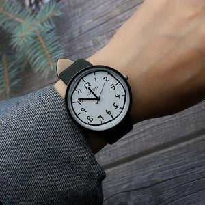 Cartoon Digital Face Boys and Girls Watch Japanese and Korean Fashion Trendy Student Watch Mori Youth Personality Quartz Watch