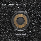 EUTOUR E022 men's watch New double steel ball personality watch creativity pointless concept network red trend quartz popular couple skin with box gift for men strap