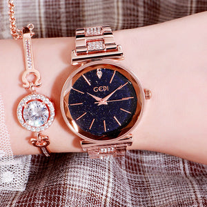 GEDI Women watch stars diamond watch fashion wild match quartz watch student trend watch 52005