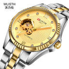 WLISTH Business Watch Men's Mechanical Watch Personality Men's Watch Trend Watch Men's Steel Band Watch 1011
