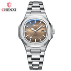 Chenxi Hot Selling Product Steel Watch Couple Luminous Waterproof Simple Fashion Business Calendar Men's and Women's Quartz Watches CX-8222