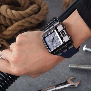 Oulm 3364 Big dial Watches Casual Wristwatch Square Dial Wide Strap Men's Quartz Watch Luxury Brand Male Clock Super watch for Men