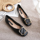 Flat sole shoes 2022 new spring and summer scoop shoes women fashion office lady student's soft shoes 555-10