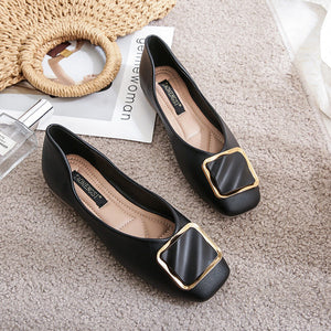 Flat sole shoes 2022 new spring and summer scoop shoes women fashion office lady student's soft shoes 555-10