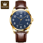 OLEVS Watch for men fashion figure simple calendar waterproof quartz men watch 5566 men