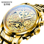 KIMSDUN hollow watch waterproof calendar quartz watch multi-functional fashion men's watch K-1966B