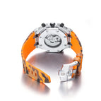 KIMSDUN men's fashion two-eye silicone waterproof automatic mechanical watch sports watch K-1223A