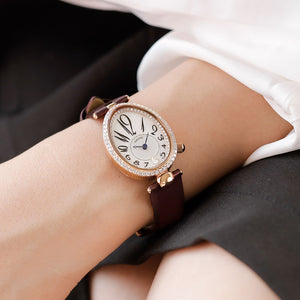 GUOU 6040 watch new style fashion oval watch femininity trend diamond women's Watch