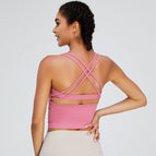 New yoga vest Strap Cross Beauty Back Exercise Underwear Women's Yoga Vest Seamless Quick-Drying Fitness Yoga top