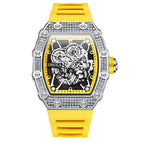 ONOLA ON3827D Full Diamond High Quality Live Fashion Waterproof Quartz Men's Watch Silicon