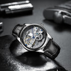 Automatic hollow mechanical watch male Korean fashion waterproof men's mechanical watch AL-8625