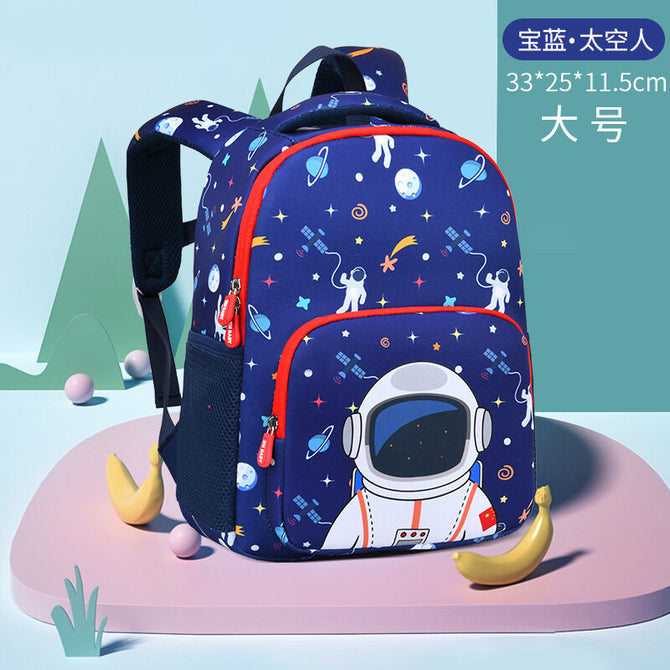 New kindergarten schoolbag cartoon cute boys and girls lightweight multi-layer diving material student backpack 5603