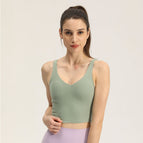 Lulu women Vest Women's bra Chest Pad Push up Sports Bra Quick-Drying Yoga Clothing Top ENY024