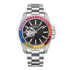 ONOLA ON3839 Men's Watch fashion new colorful diamond automatical mechanical watch steel waterproof men casual watch