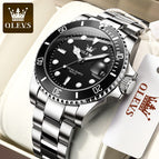 OLEVS Men Watches Luxury Quartz Wristwatches Calendar Luminous Hands Business Clock Male casual Fashion