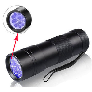 UV Flashlight Black Lights 12 Led UV Blacklight Flashlight Detector for dogs Pet Stain Detector Dog Urine Remover