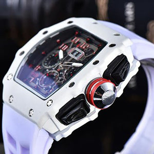 Men's watch New Hot Sale Richard Six-Pin Quartz Watch Barrel-Shaped Running Seconds Multi-Function Men's Watch 1035