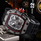 New men's watch Diamond Quartz Watch Business Six-Pin Running Seconds Barrel-Shaped Quartz Watch Fashion Watch 8110