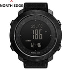 NORTH EDGE Apache3 jam tangan lelaki Men Sport Outdoor Watch Waterproof 50M Military Army Watch Running Swimming Altimeter Barometer Compass WATCH