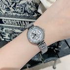 DINIMI 8242 2022 New Women's Watch Water Diamond Luxury Watch Women's Waterproof Rotary Dial Quartz Women's Watch