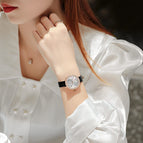 GUOU women's Watch female simple fashion temperament diamond round waterproof quartz watch belt niche ladies watch 8226