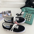 Canvas shoes lattice style skateboard shoes men and women couple shoes street sneakers students all-match shoes 257