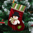 3 PCS Christmas stocking decoration santa christmas boots christmas stocking gift bag christmas decoration home and shop