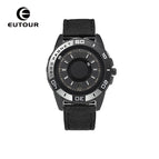 EUTOUR Tiktok men's watch women's watch Jane stainless steel with silicone creative magnetic black technology metal student men's watch