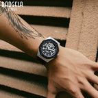 BAOGELA Skull Men's watch luminous sports waterproof men's student's quartz watch 1901
