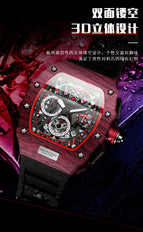 KIMSDUN Multifunctional Bucket Type Fashion Sports Watch Men's Miller Calendar Quartz men's casual Watch K-2013B