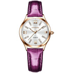 Women watch fashion retro popular waterproof office lady casual quartz leather strap watch 018-2